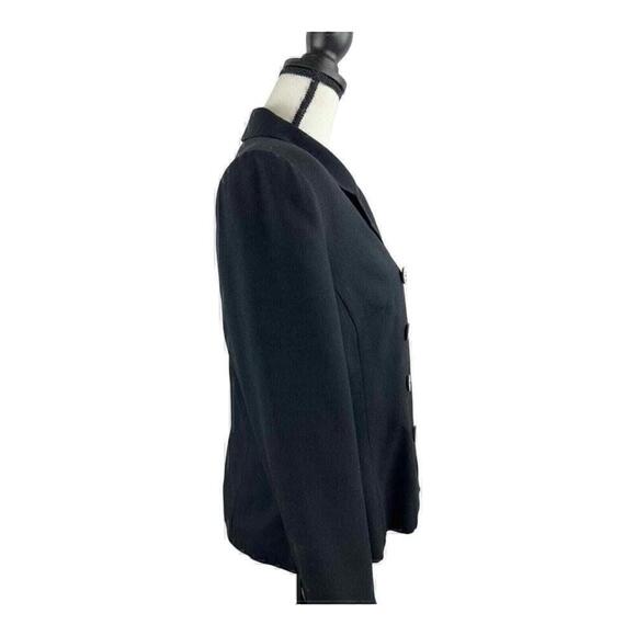 Women's Kasper & Company ASL Lined Jacket Black Double Breasted Blazer Size 8 - Picture 5 of 5